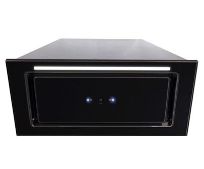 Įmontuojamas gartraukis Lando Glass Black Gesture Control - Juoda - 56,4 cm / 86,4 cm