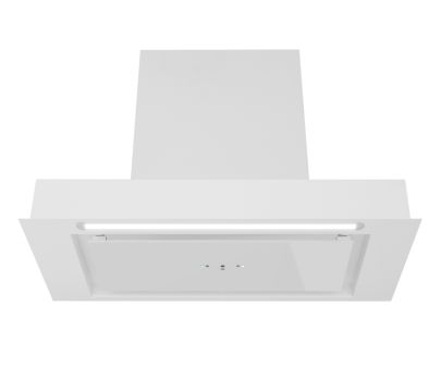 Įmontuojamas gartraukis Micra White Matt Gesture Control - Balta matinė - 59,5 cm / 89,5 cm