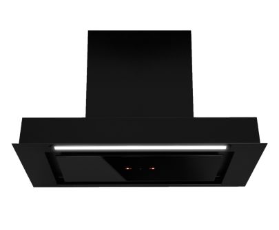 Įmontuojamas gartraukis Micra Black Matt Gesture Control - Juoda matinė - 59,5 cm / 89,5 cm