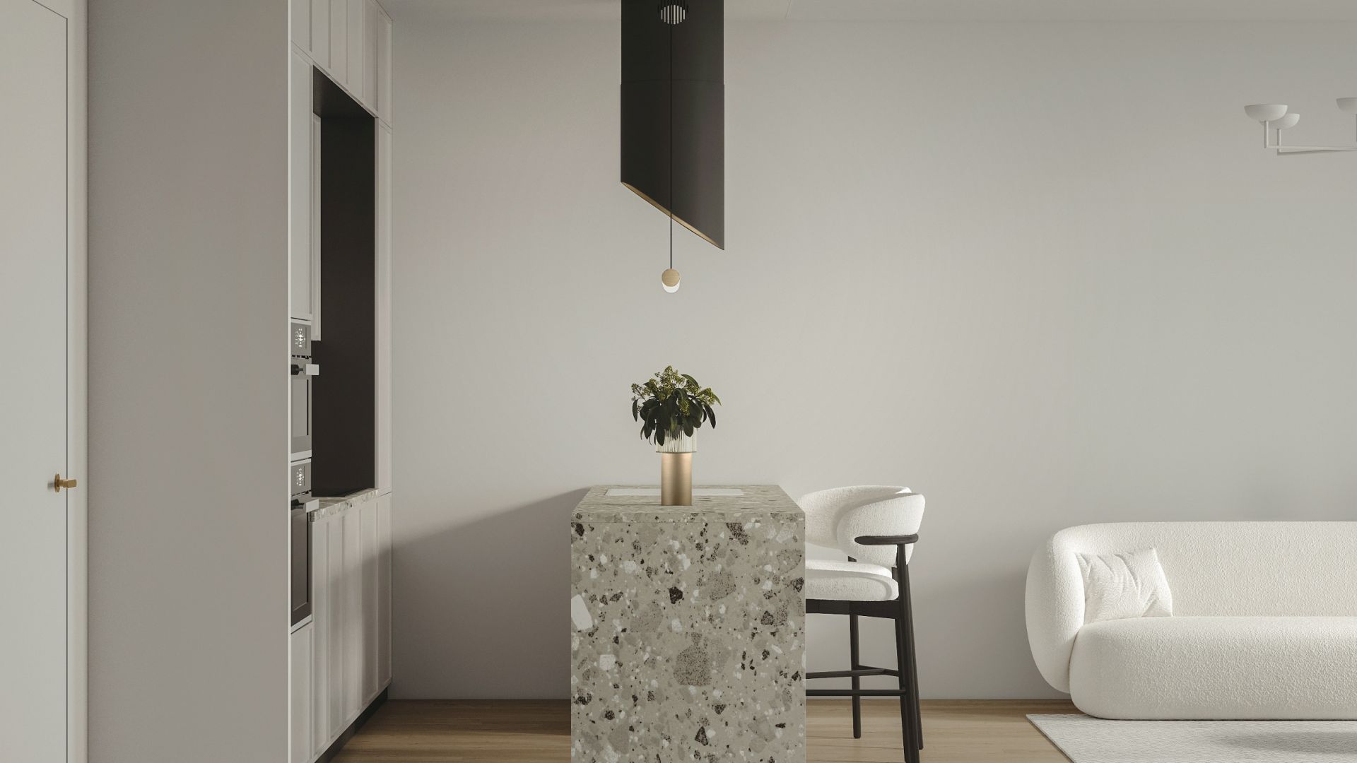 Erdvinis gartraukis Hiro Color Black-Gold - Juoda matinė/Aukso - Wizualizacja 6