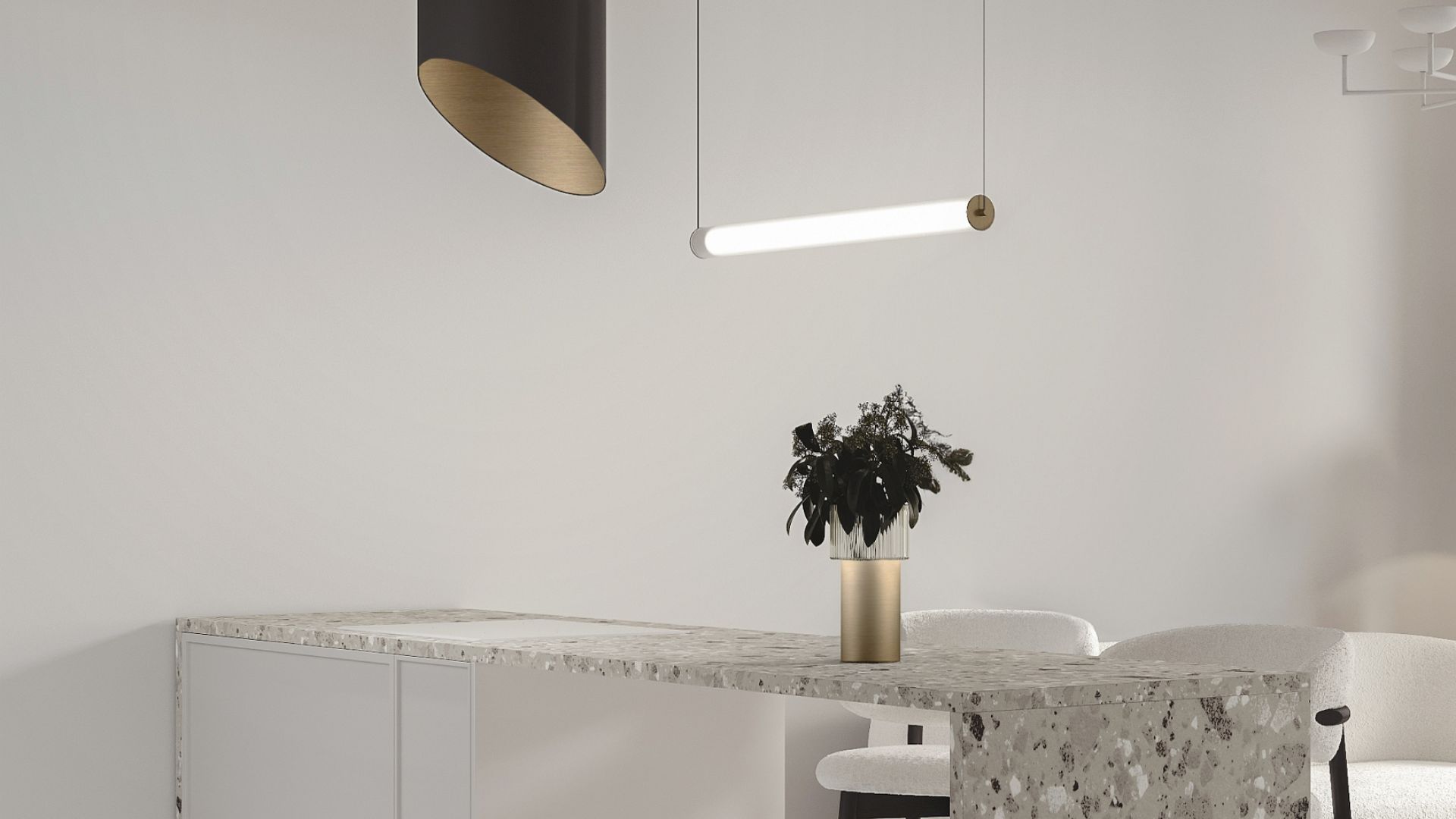 Erdvinis gartraukis Hiro Color Black-Gold - Juoda matinė/Aukso - Wizualizacja 2