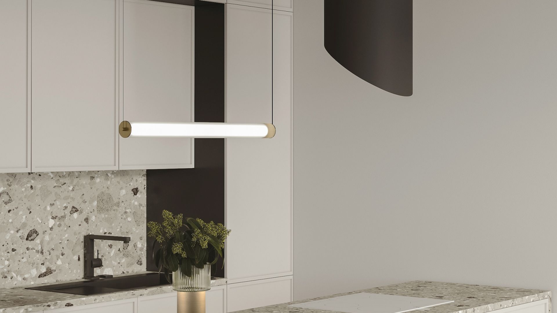 Erdvinis gartraukis Hiro Color Black-Gold - Juoda matinė/Aukso - Wizualizacja