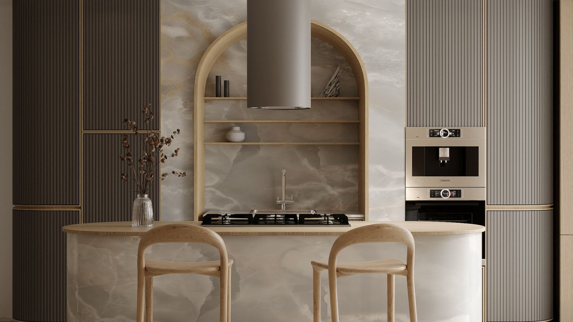 Erdvinis gartraukis Cylindro Eco Taupe - Taupe - Wizualizacja 2
