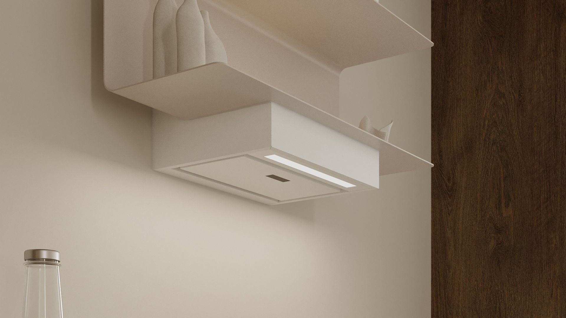 Sieninis gartraukis C-Shelf White-Kashmir - Balta matinė/Kašmyro - Wizualizacja 4