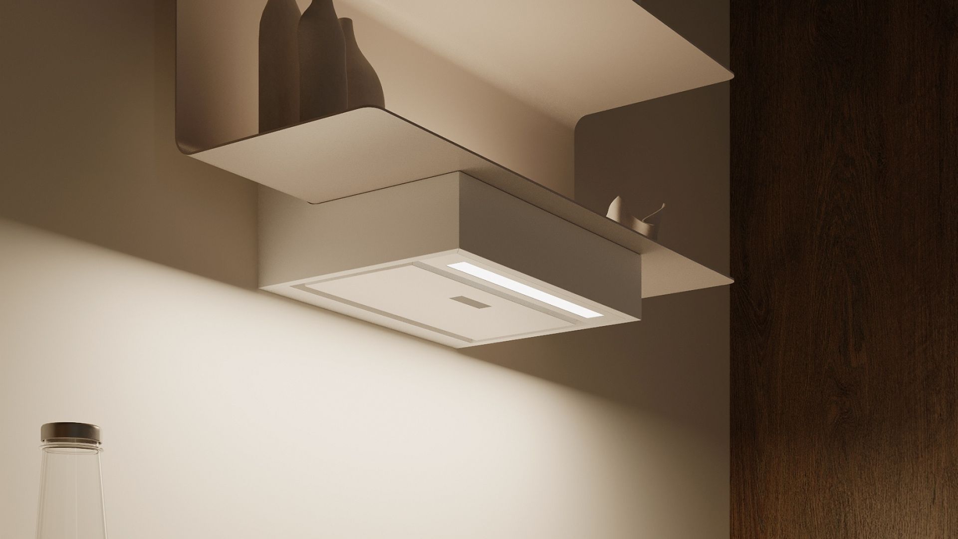 Sieninis gartraukis C-Shelf White-Kashmir - Balta matinė/Kašmyro - Wizualizacja 5