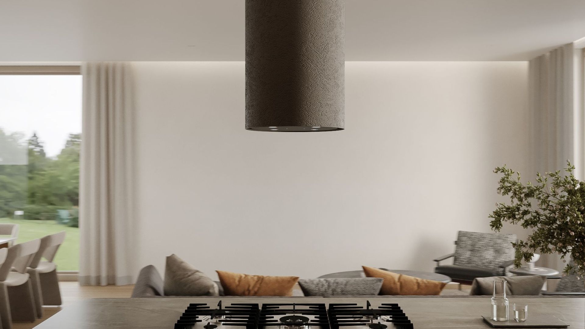 Erdvinis gartraukis Columni Stono Dark Grey - Pilka - Wizualizacja 5