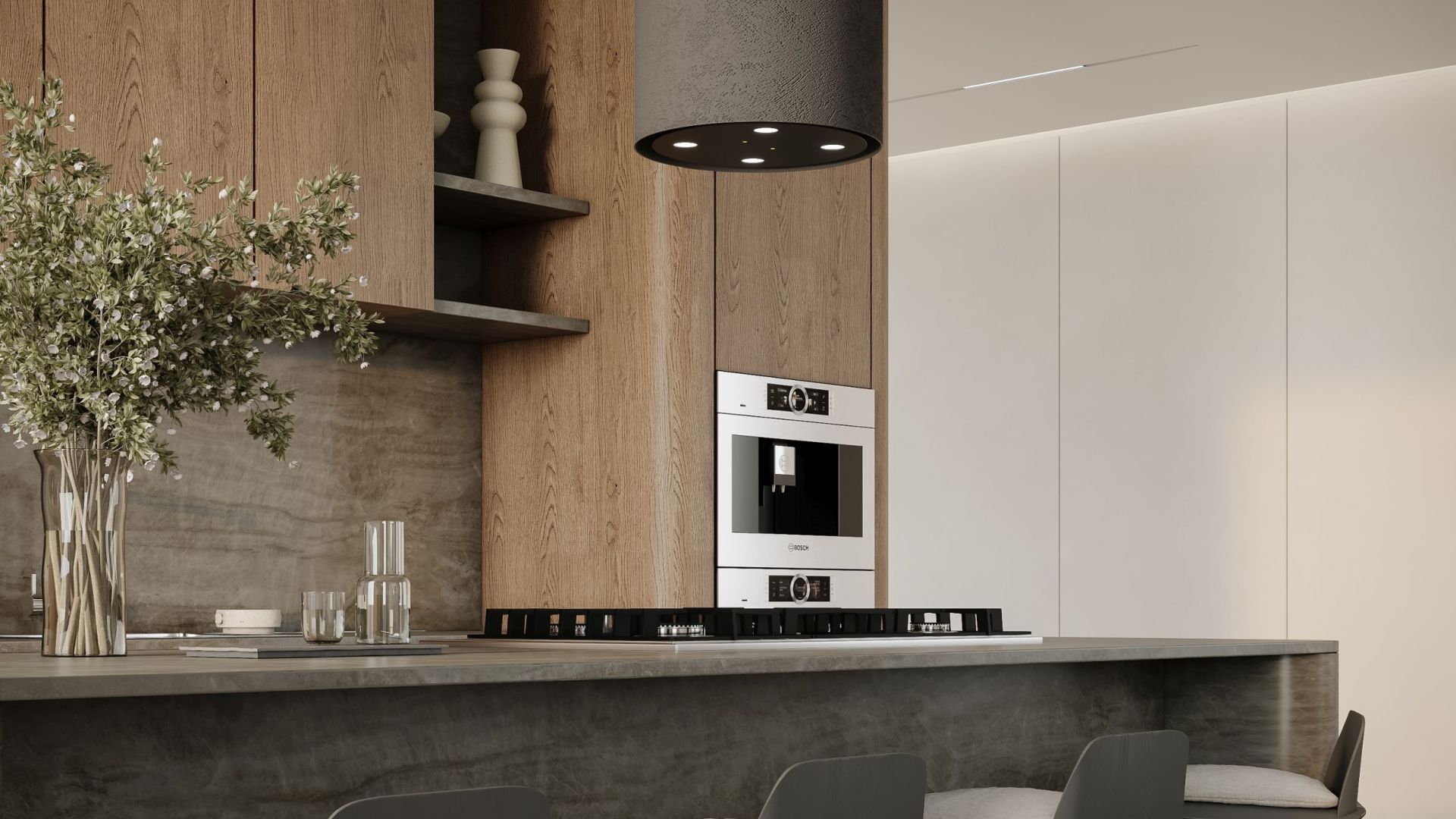 Erdvinis gartraukis Columni Stono Dark Grey - Pilka - Wizualizacja 6