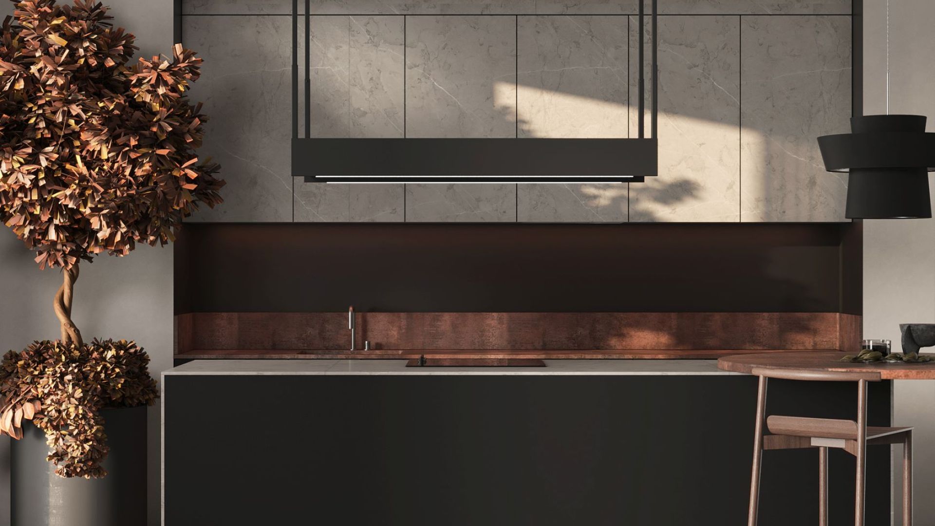 Erdvinis gartraukis Alvar Black Matt - Juoda matinė - Wizualizacja 5