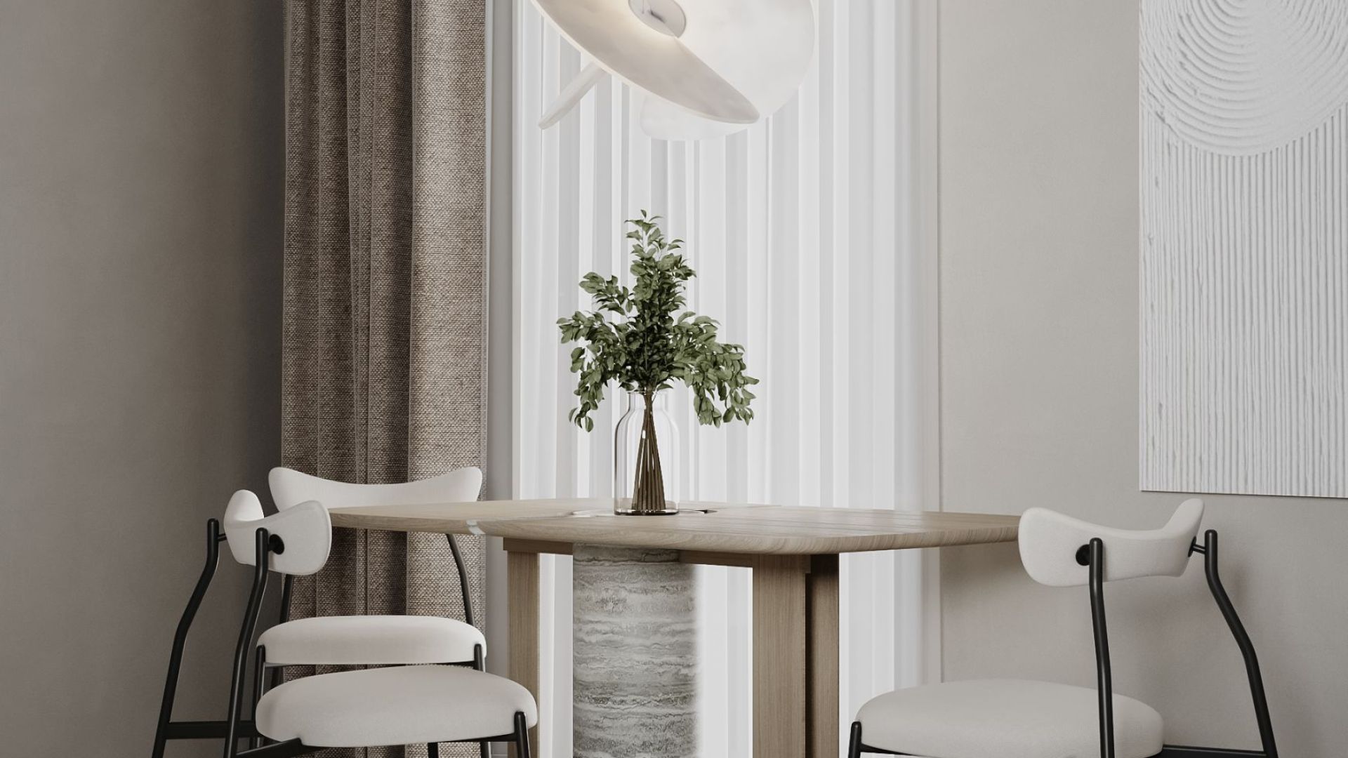 Erdvinis gartraukis Alvar Glass Black Matt - Juoda matinė - Wizualizacja 7