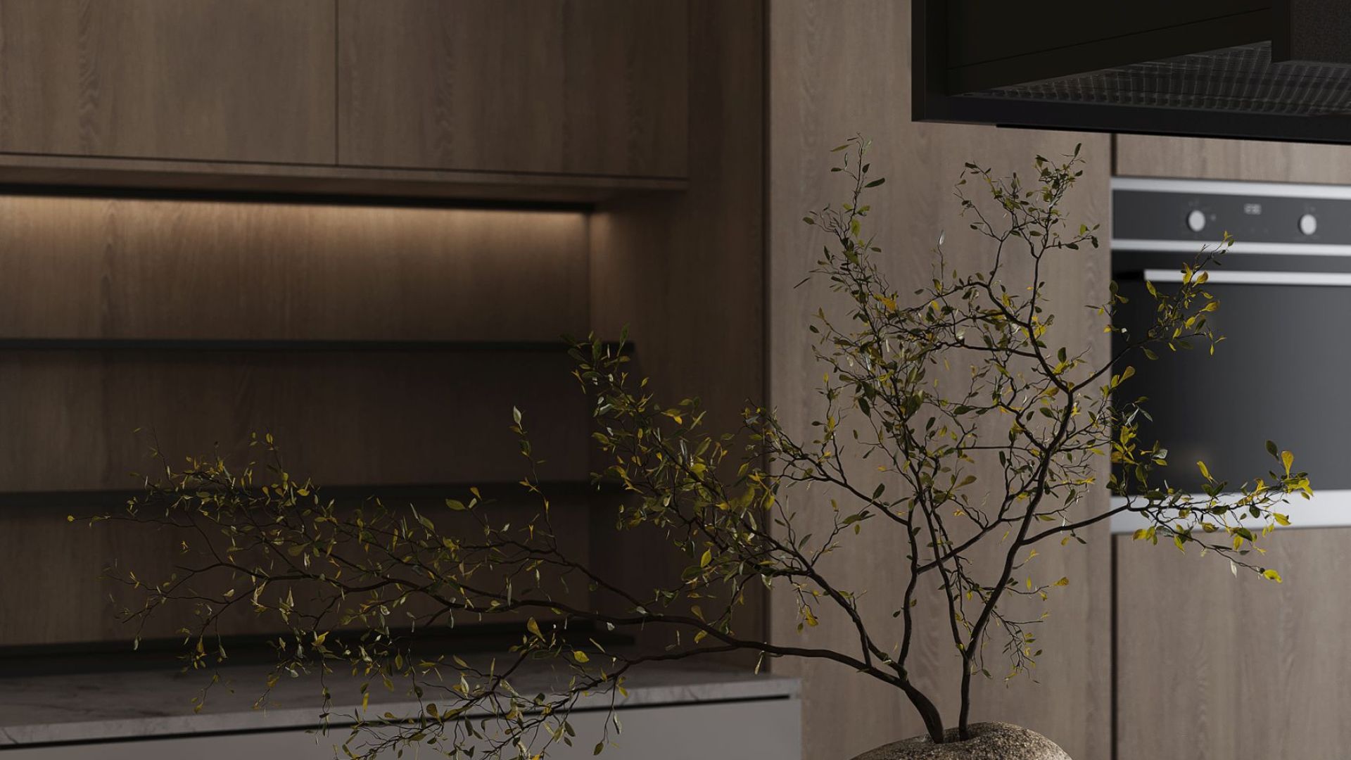 Erdvinis gartraukis Alvar Wood Black Matt - Juoda matinė - Wizualizacja 4