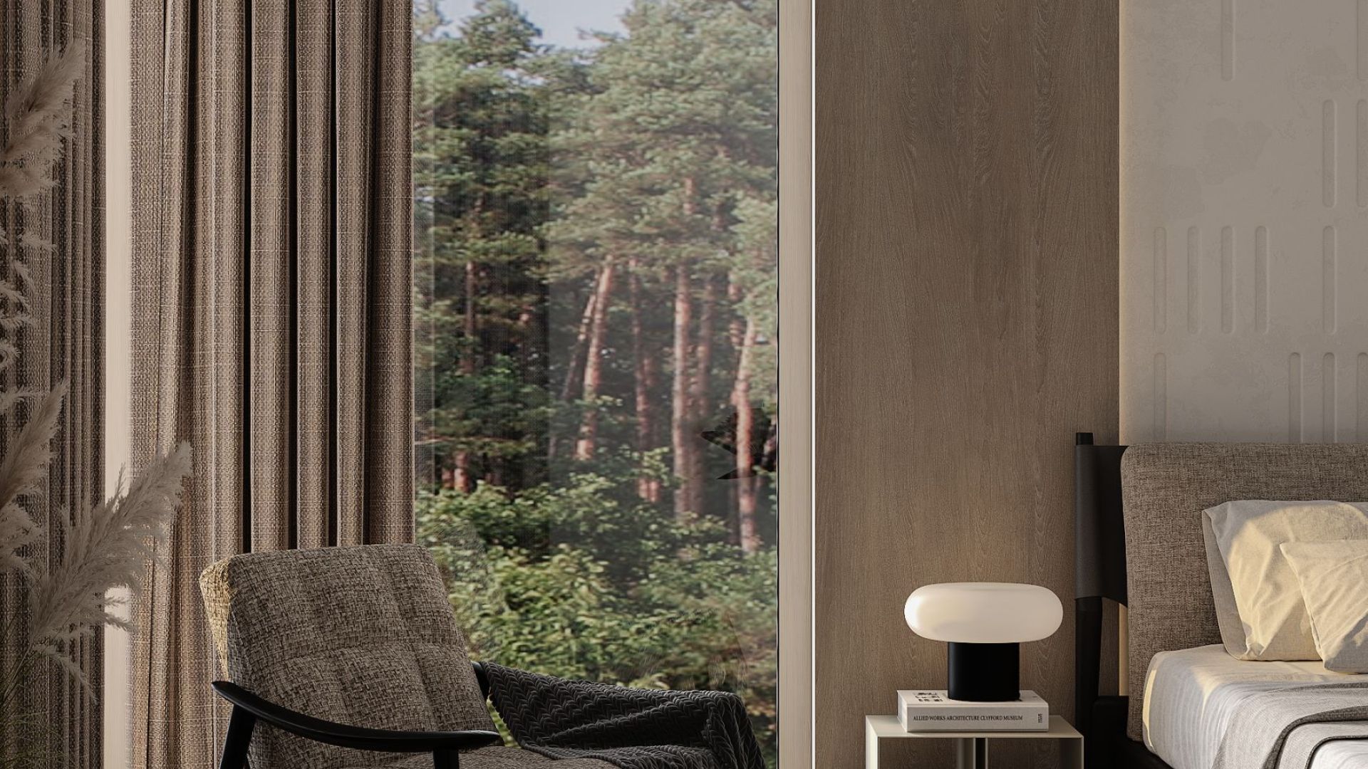 Erdvinis gartraukis Alvar Wood Black Matt - Juoda matinė - Wizualizacja 8