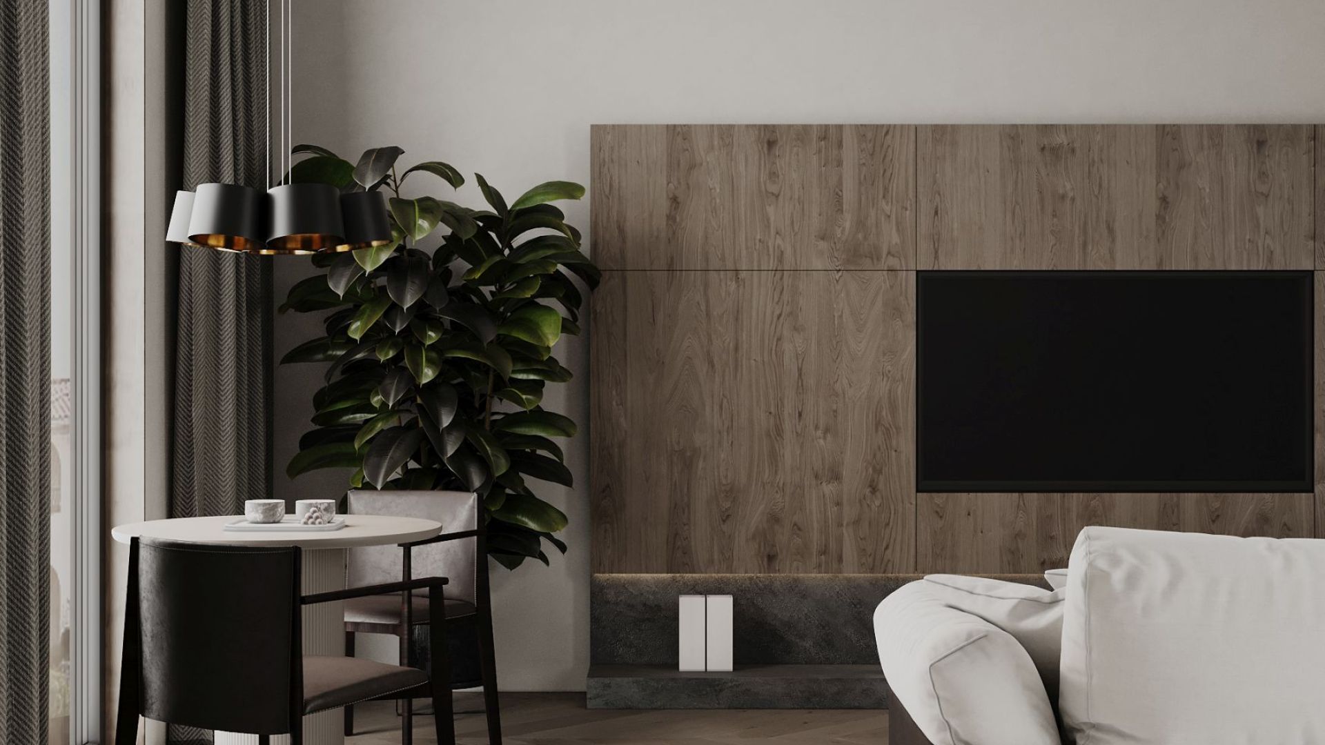 Erdvinis gartraukis Arne Black Matt - Juoda matinė - Wizualizacja 7