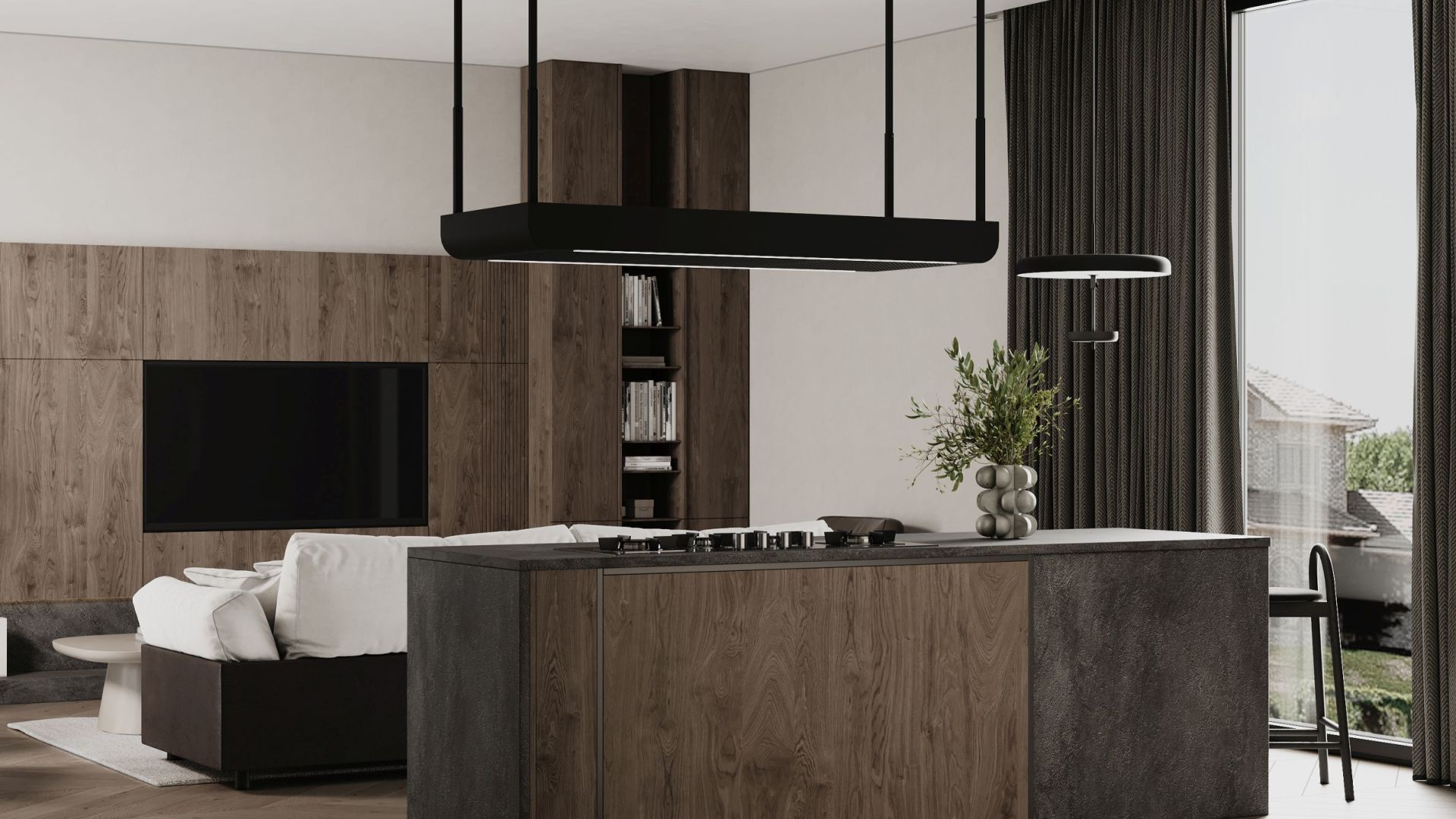 Erdvinis gartraukis Arne Black Matt - Juoda matinė - Wizualizacja 8