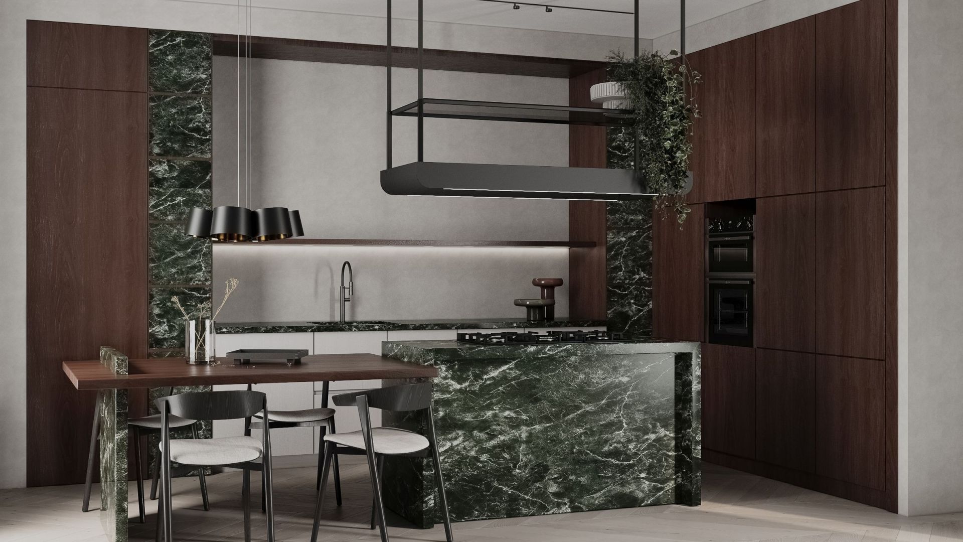 Erdvinis gartraukis Arne Glass Black Matt - Juoda matinė - Wizualizacja 5