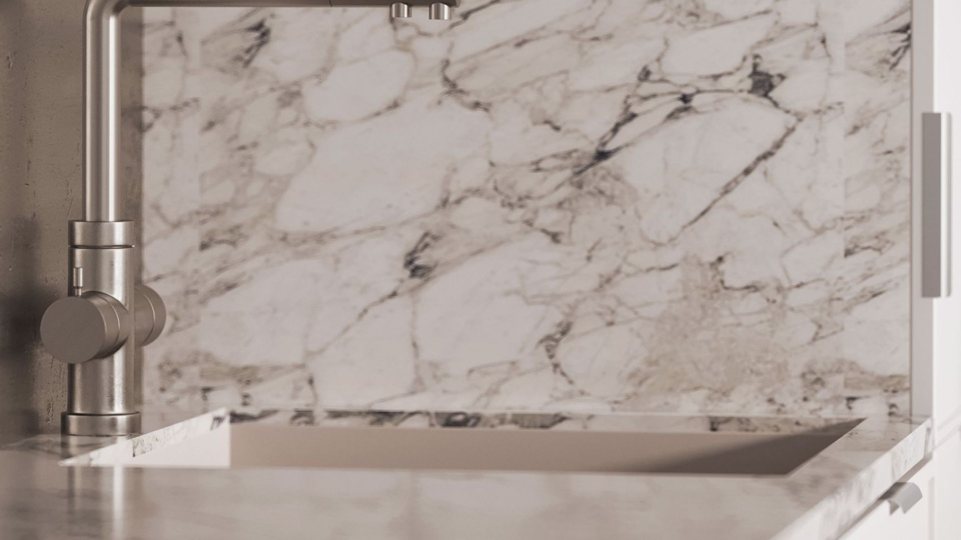 Erdvinis gartraukis Hiro White Matt - Balta matinė - Wizualizacja 6