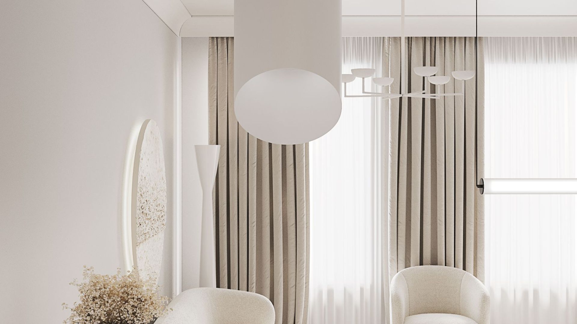 Erdvinis gartraukis Hiro White Matt - Balta matinė - Wizualizacja 8