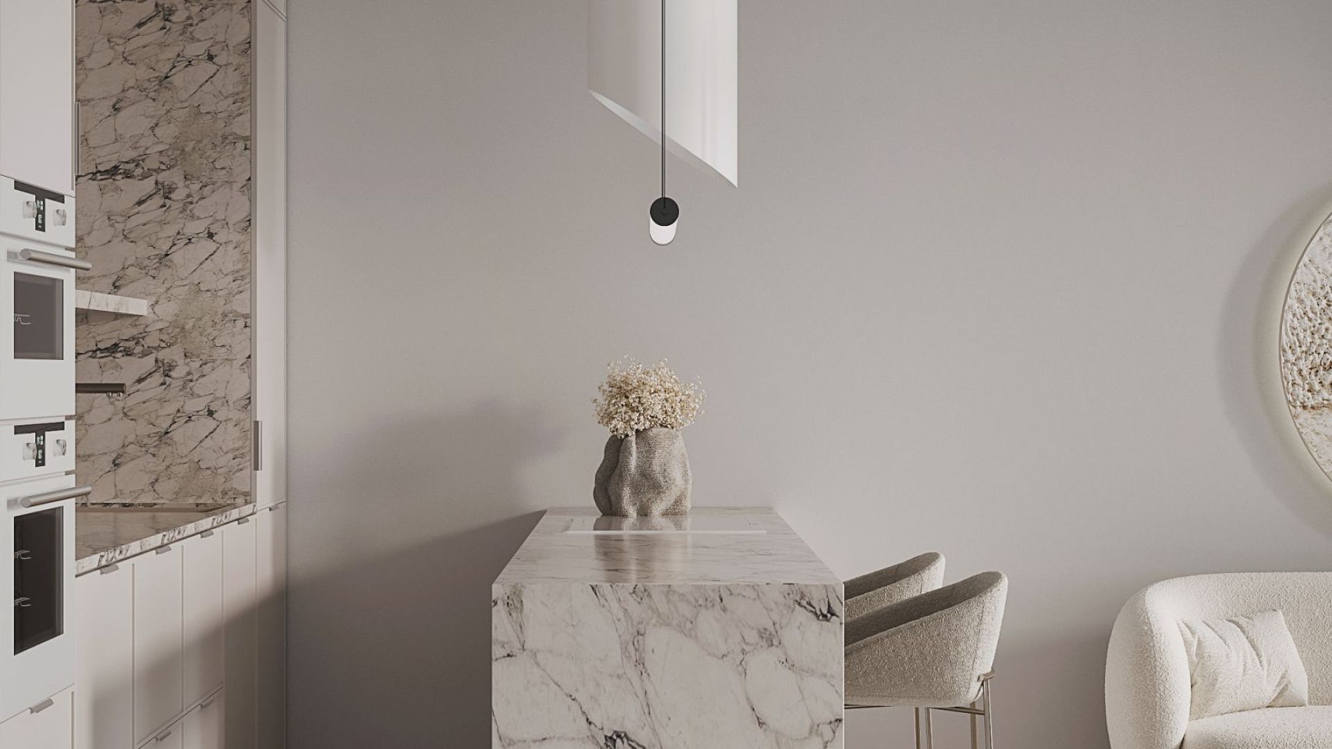 Erdvinis gartraukis Hiro White Matt - Balta matinė - Wizualizacja 9