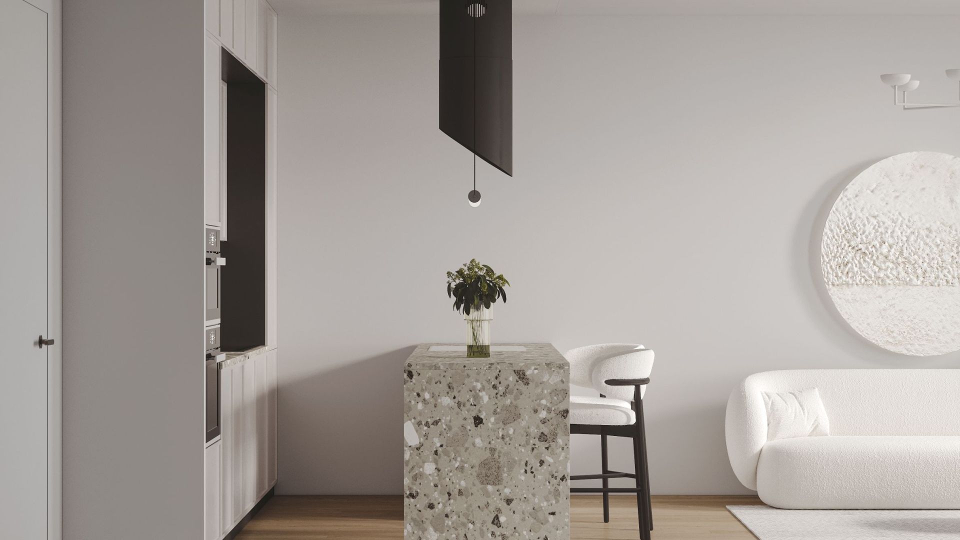 Erdvinis gartraukis Hiro Black Matt - Juoda matinė - Wizualizacja 4