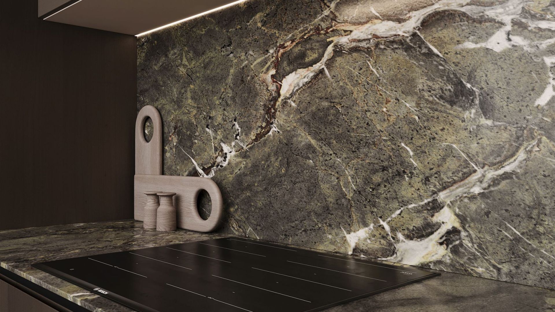 Įmontuojamas gartraukis Micra Black Matt - Juoda matinė - Wizualizacja 5