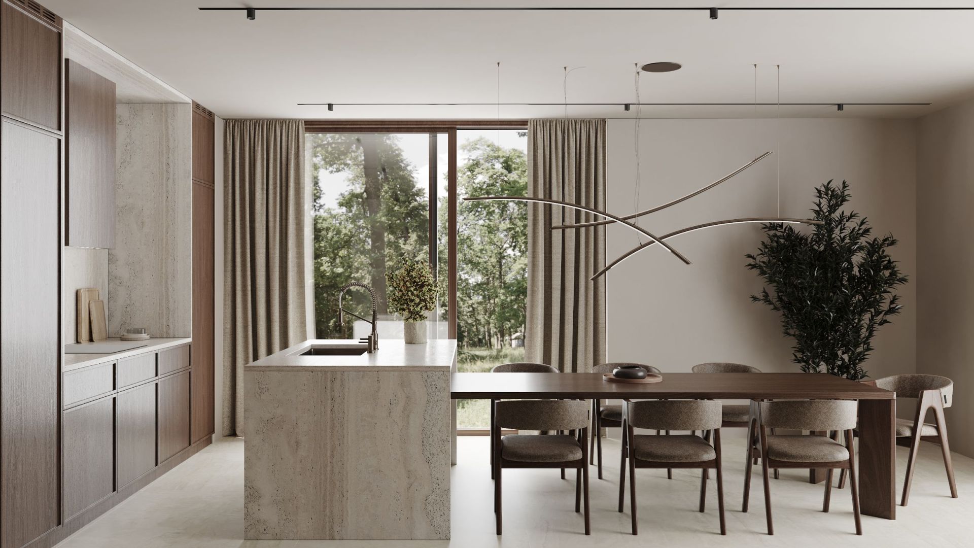 Įmontuojamas gartraukis Lando Glass Kashmir - Kašmyro - Wizualizacja