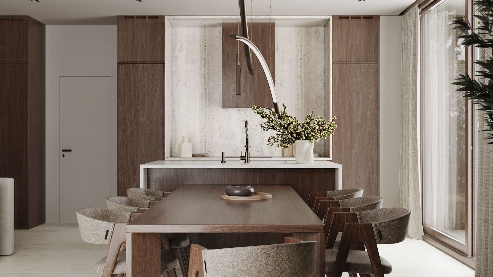 Įmontuojamas gartraukis Lando Glass Kashmir - Kašmyro - Wizualizacja 3