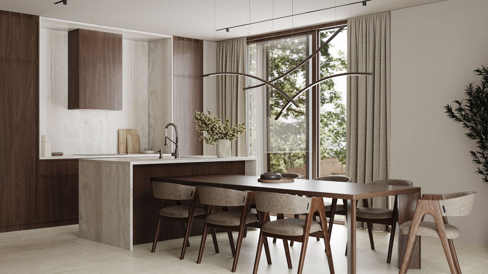 Įmontuojamas gartraukis Lando Glass Kashmir - Kašmyro - Wizualizacja 6