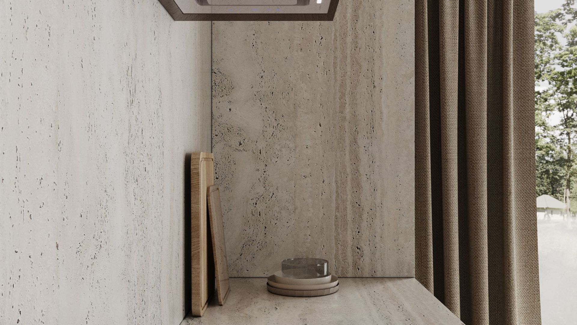 Įmontuojamas gartraukis Lando Glass Kashmir - Kašmyro - Wizualizacja 8