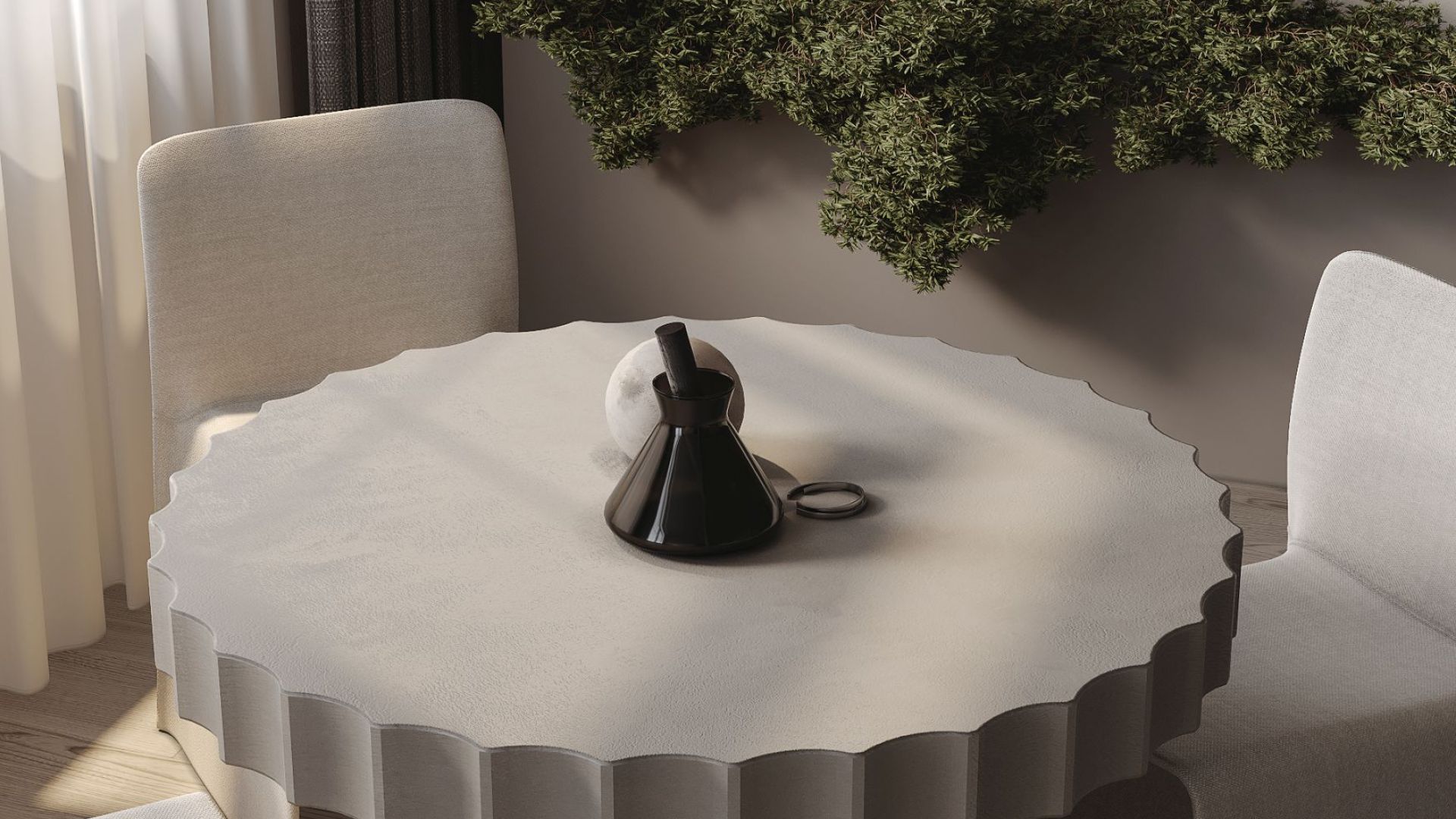 Erdvinis gartraukis Metropolis Black Matt - Juoda matinė - Wizualizacja 5