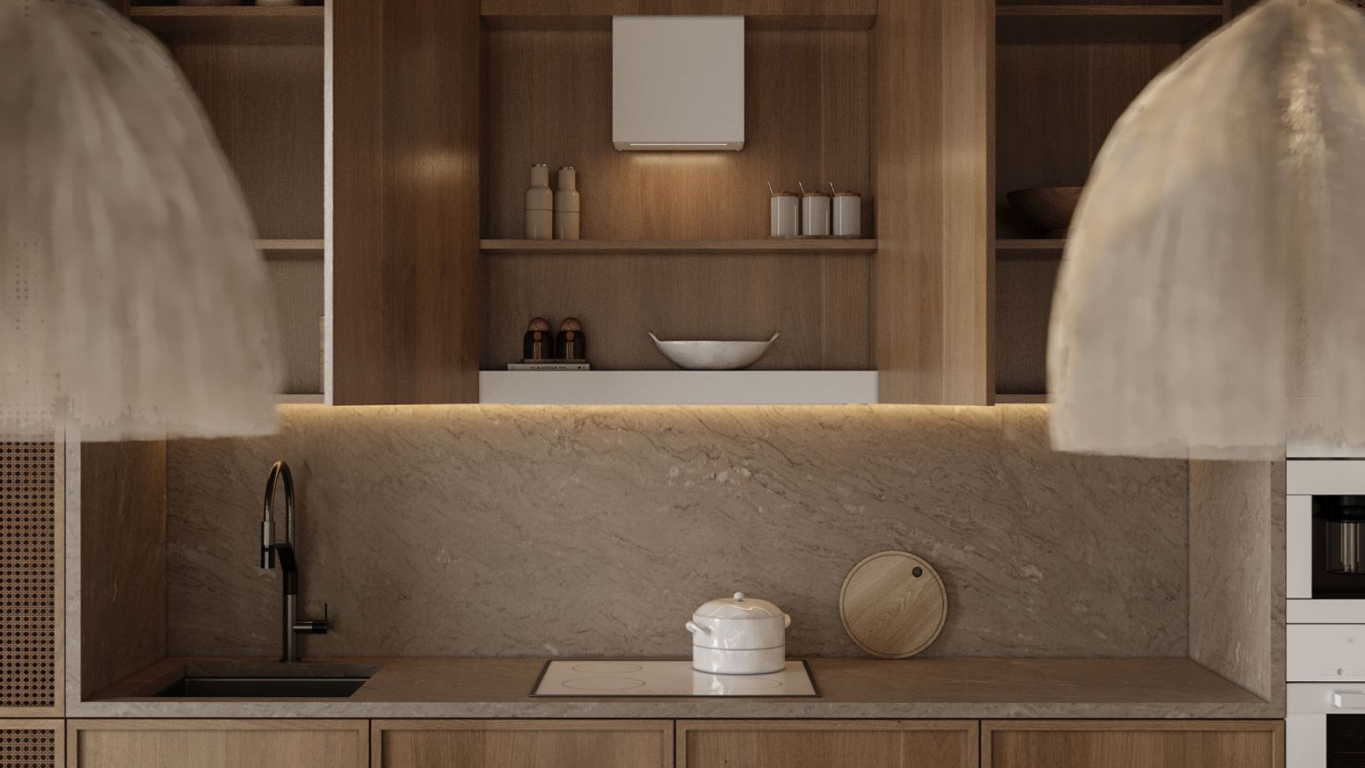 Įmontuojamas gartraukis Micra Space White Matt - Balta matinė - Wizualizacja 8