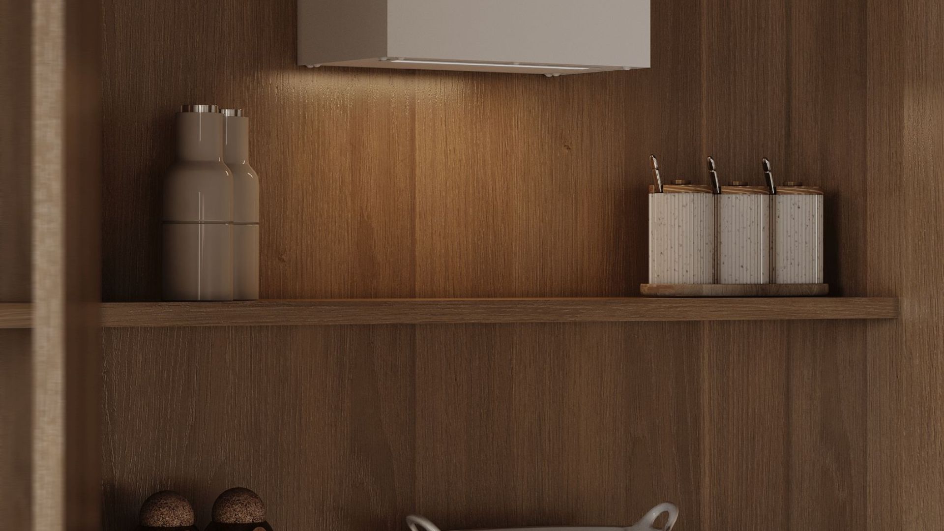 Įmontuojamas gartraukis Micra Space White Matt - Balta matinė - Wizualizacja 9