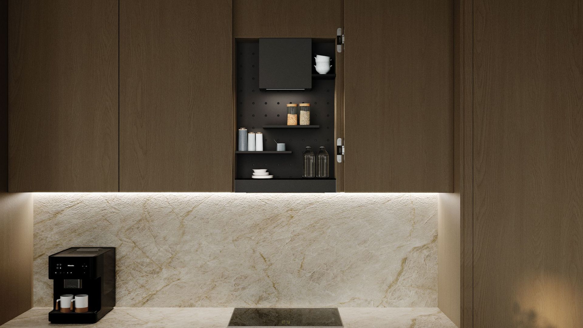 Įmontuojamas gartraukis Micra Space Black Matt - Juoda matinė - Wizualizacja 8