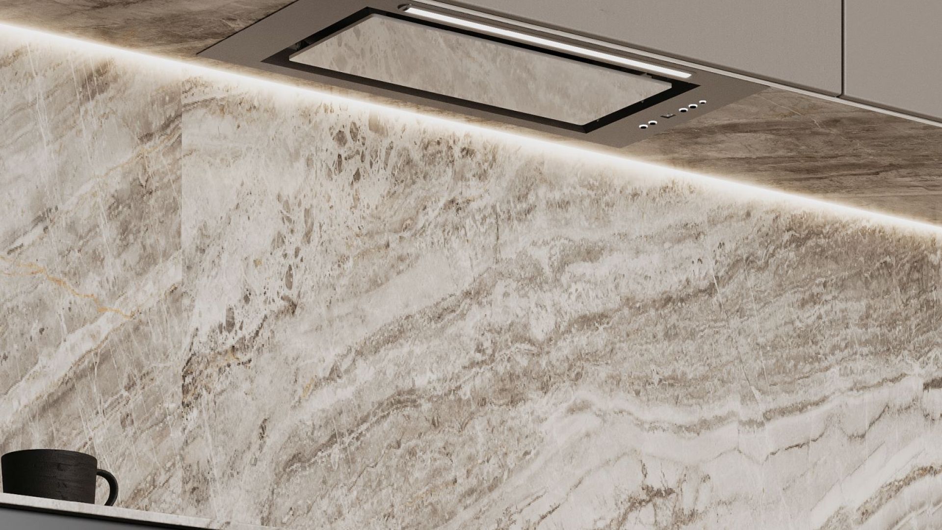 Įmontuojamas gartraukis Micra White - Balta - Wizualizacja 2