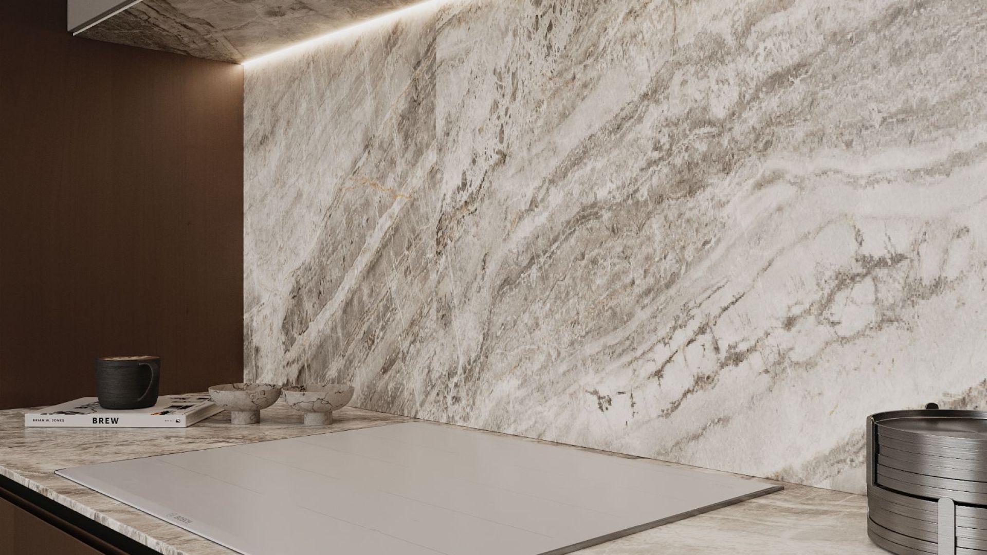 Įmontuojamas gartraukis Micra White - Balta - Wizualizacja 5