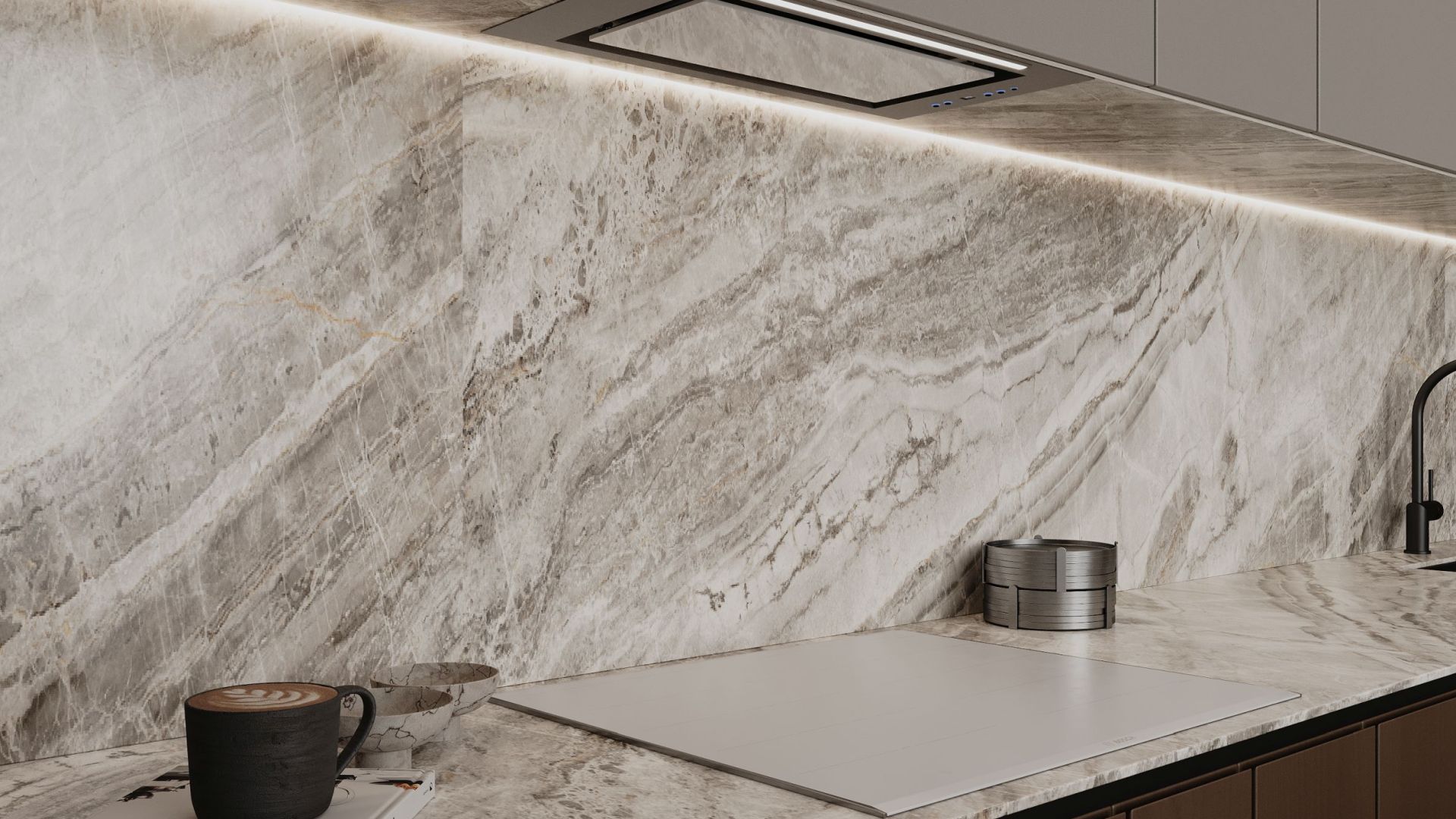 Įmontuojamas gartraukis Micra White - Balta - Wizualizacja 6