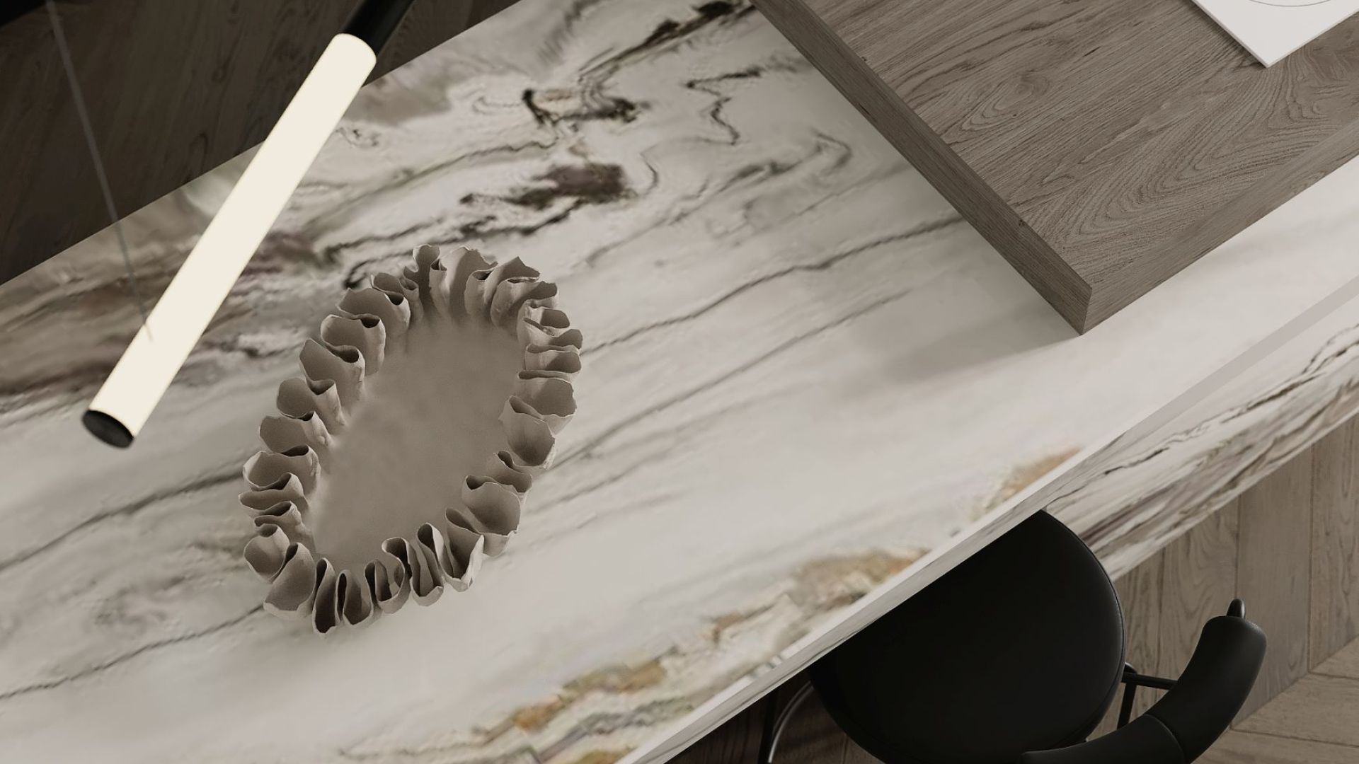 Lubinis gartraukis Planet Super Slim White - Balta - Wizualizacja 9