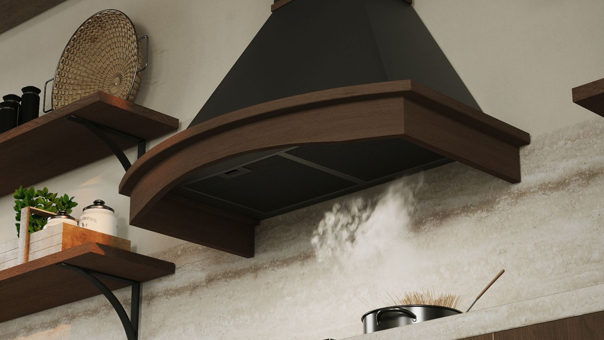 Retro gartraukis Rustic Black Matt - Juoda matinė - Wizualizacja 9