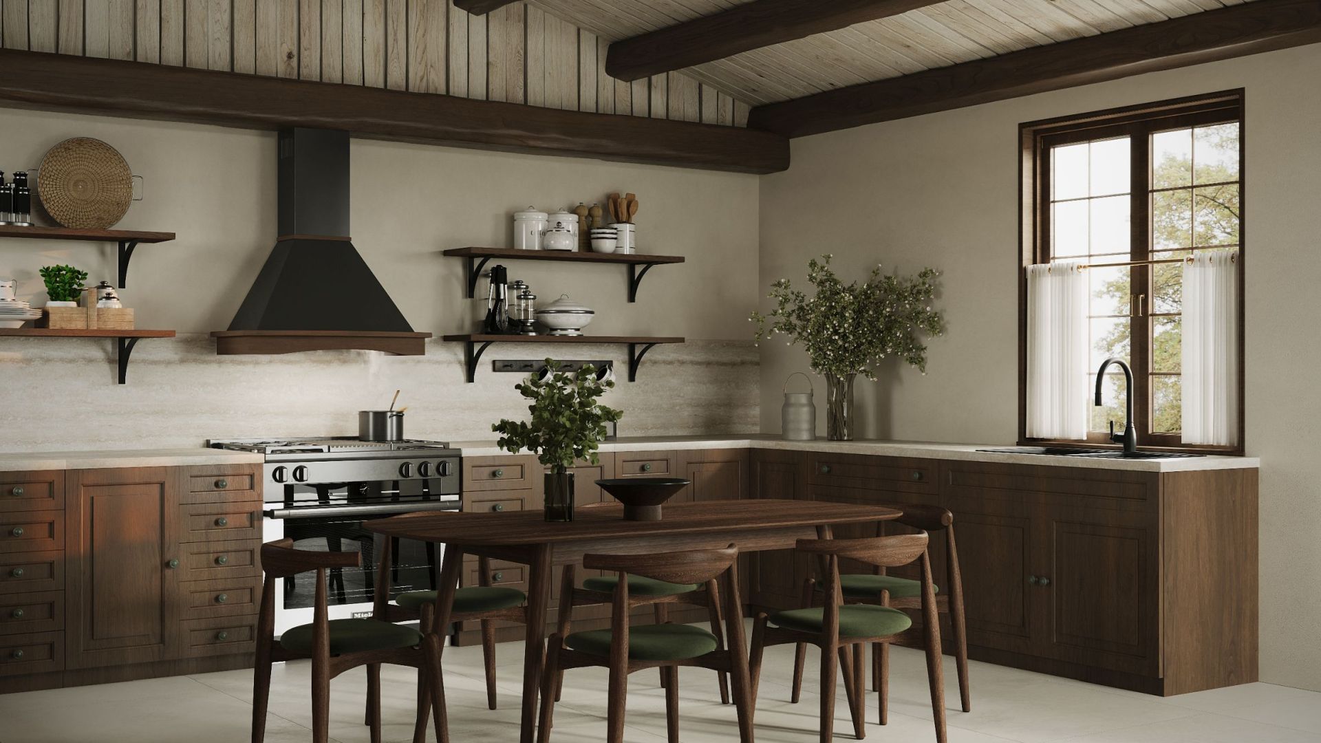 Retro gartraukis Rustic Black Matt - Juoda matinė - Wizualizacja 5