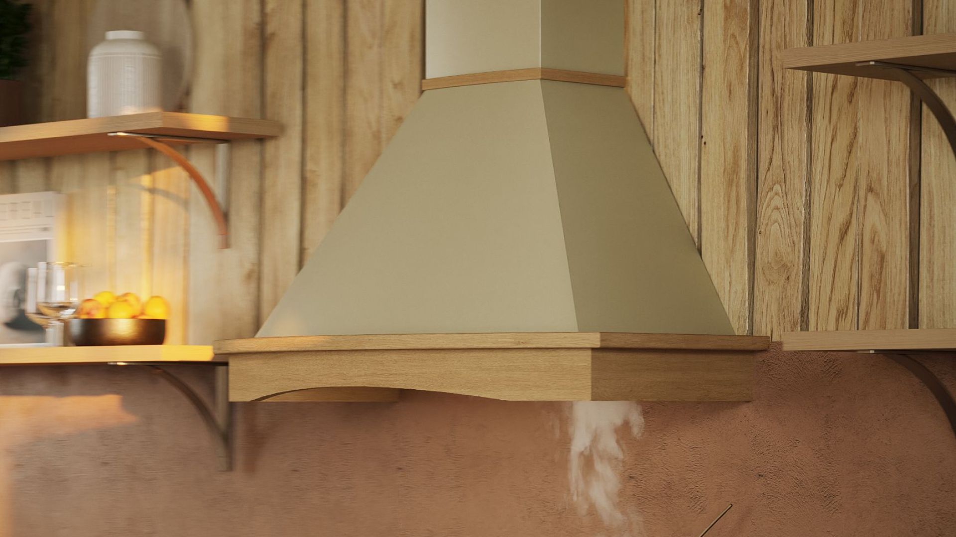 Retro gartraukis Rustic Ecru - Kreminė - Wizualizacja 4