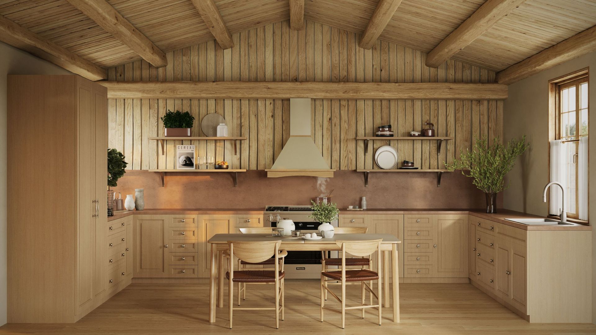 Retro gartraukis Rustic Ecru - Kreminė - Wizualizacja 7