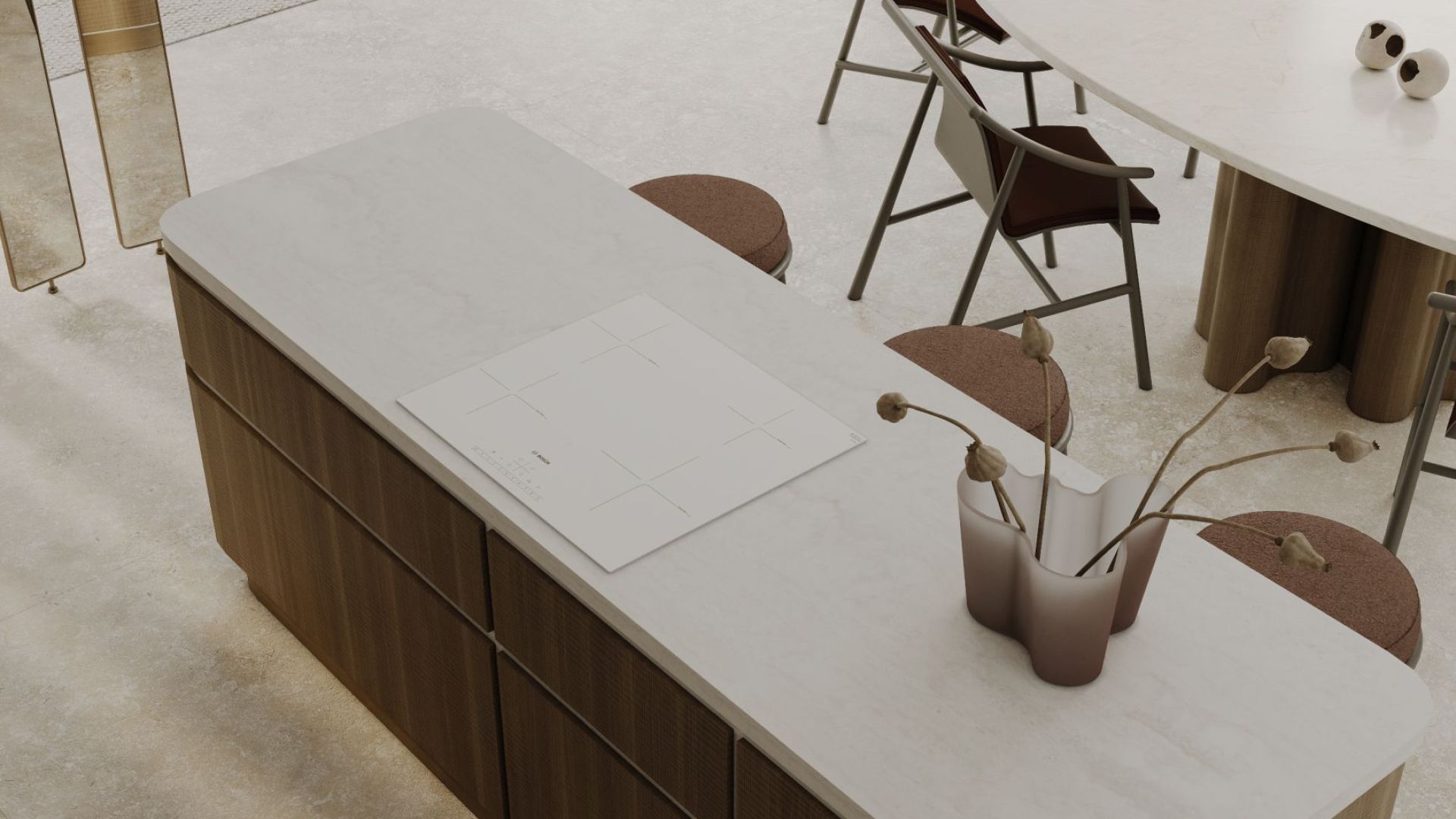 Erdvinis gartraukis Tubo Taupe - Taupe - Wizualizacja 7