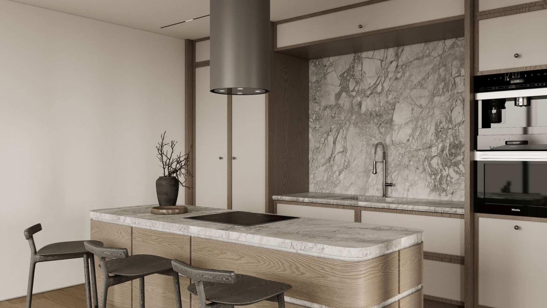 Erdvinis gartraukis Tubo Antracyte - Antracito - Wizualizacja 6