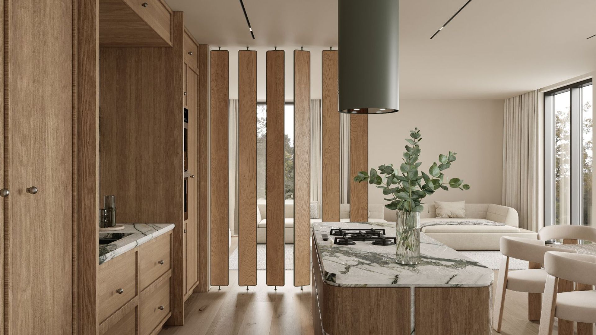 Erdvinis gartraukis Tubo Eucalyptus - Eukalipto - Wizualizacja 3