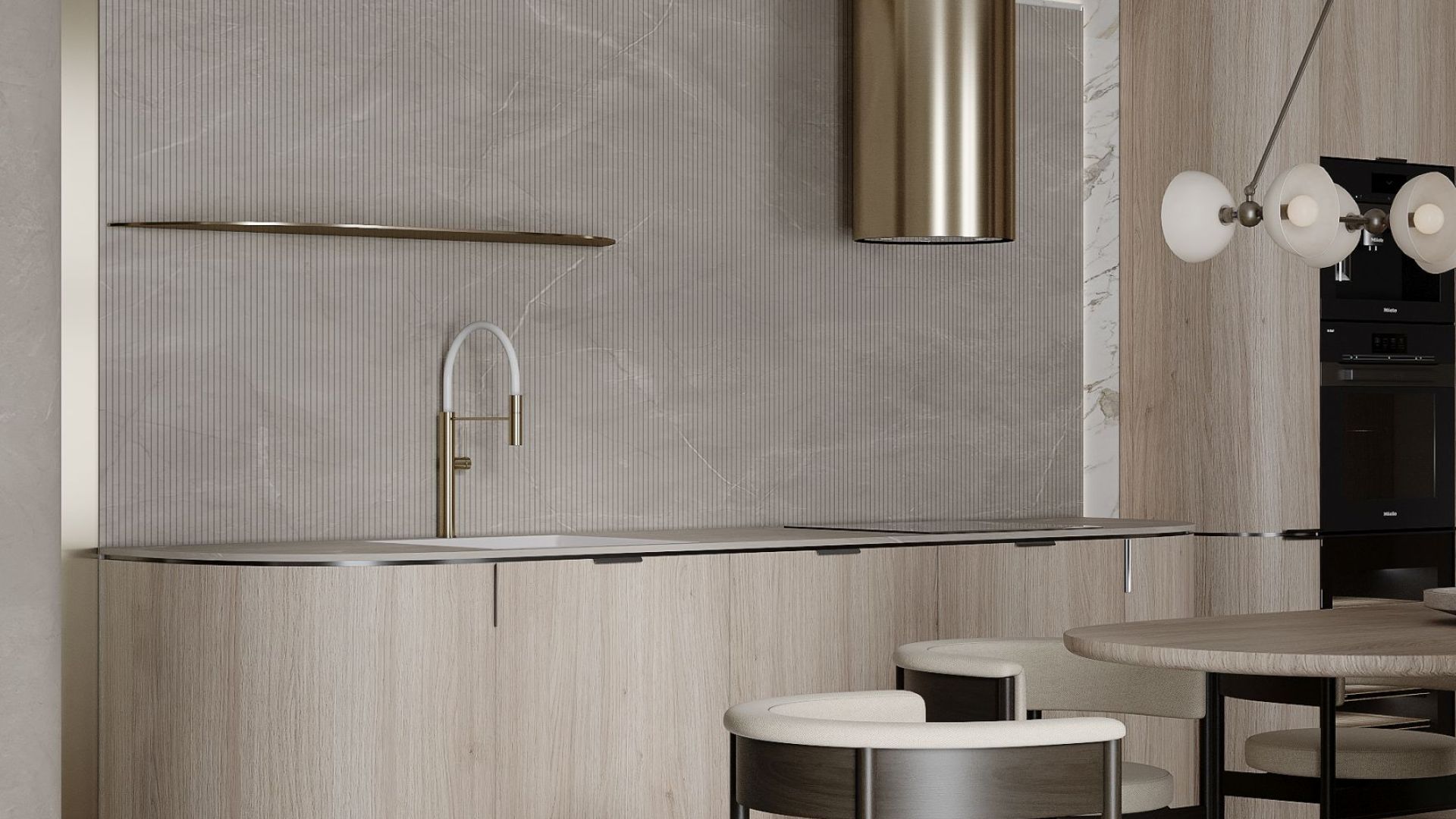 Erdvinis gartraukis Tubo Sterling Gold Gesture Control - Aukso - Wizualizacja 6