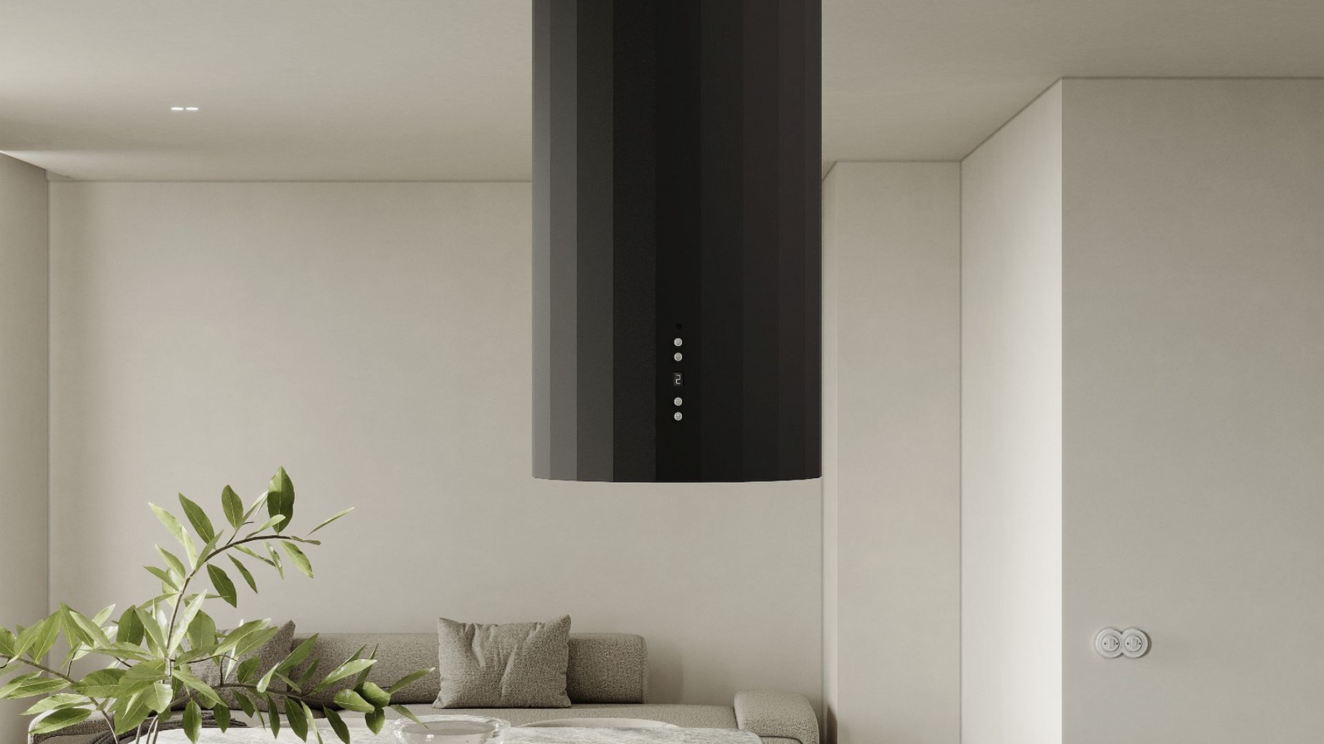 Erdvinis gartraukis Viva Black Matt - Juoda matinė - Wizualizacja 2