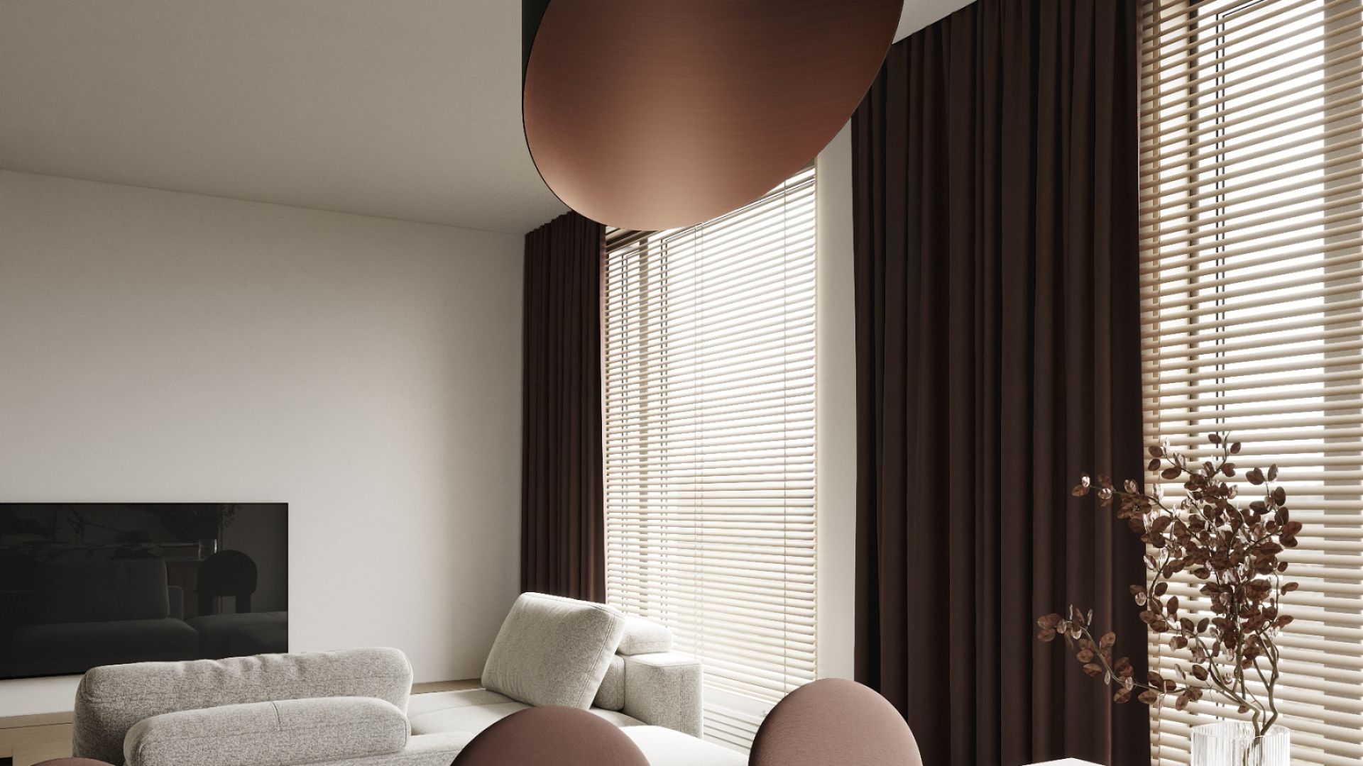 Erdvinis gartraukis Hiro Color Black-Copper - Juoda matinė/Vario - Wizualizacja 5