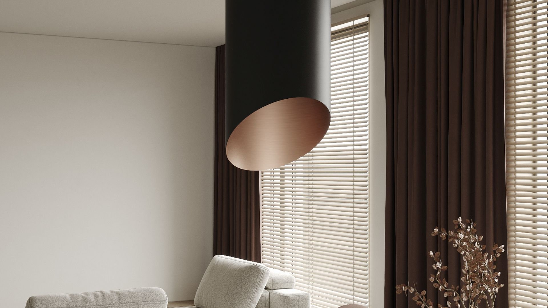 Erdvinis gartraukis Hiro Color Black-Copper - Juoda matinė/Vario - Wizualizacja 7
