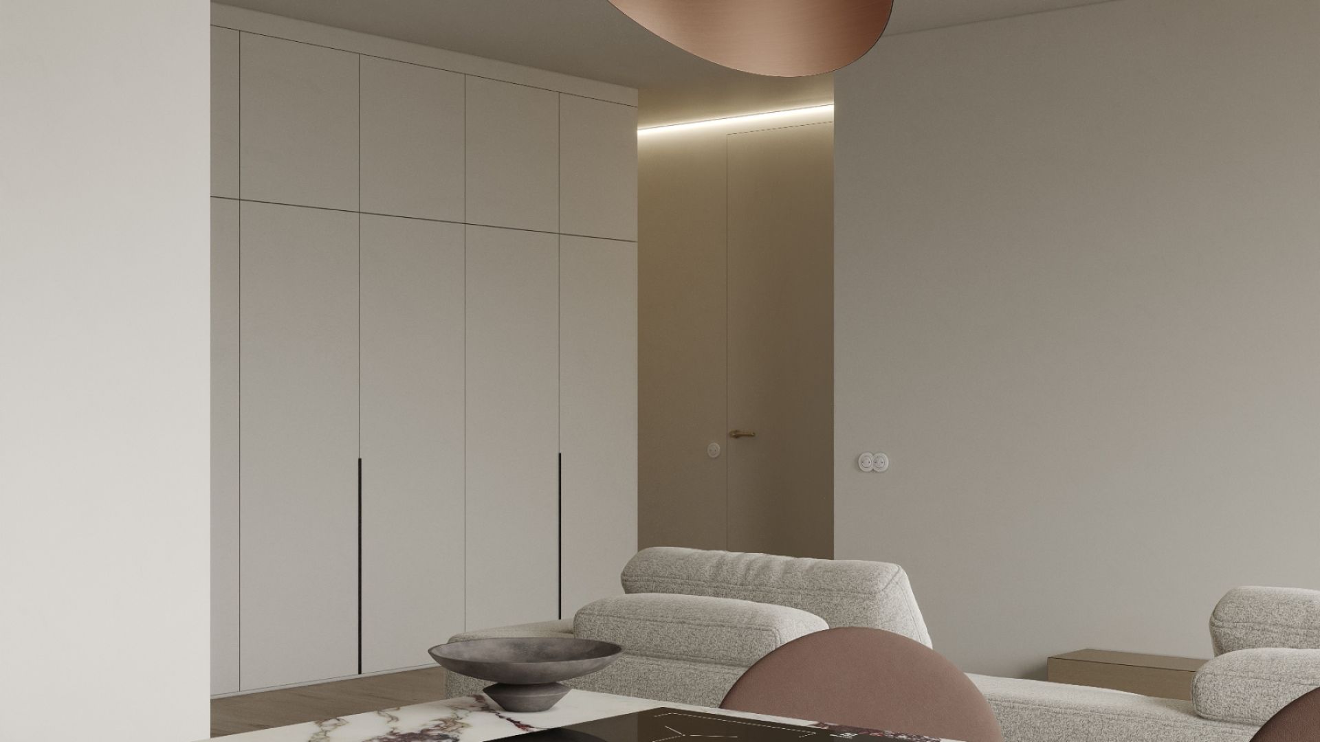 Erdvinis gartraukis Hiro Color Black-Copper - Juoda matinė/Vario - Wizualizacja 8
