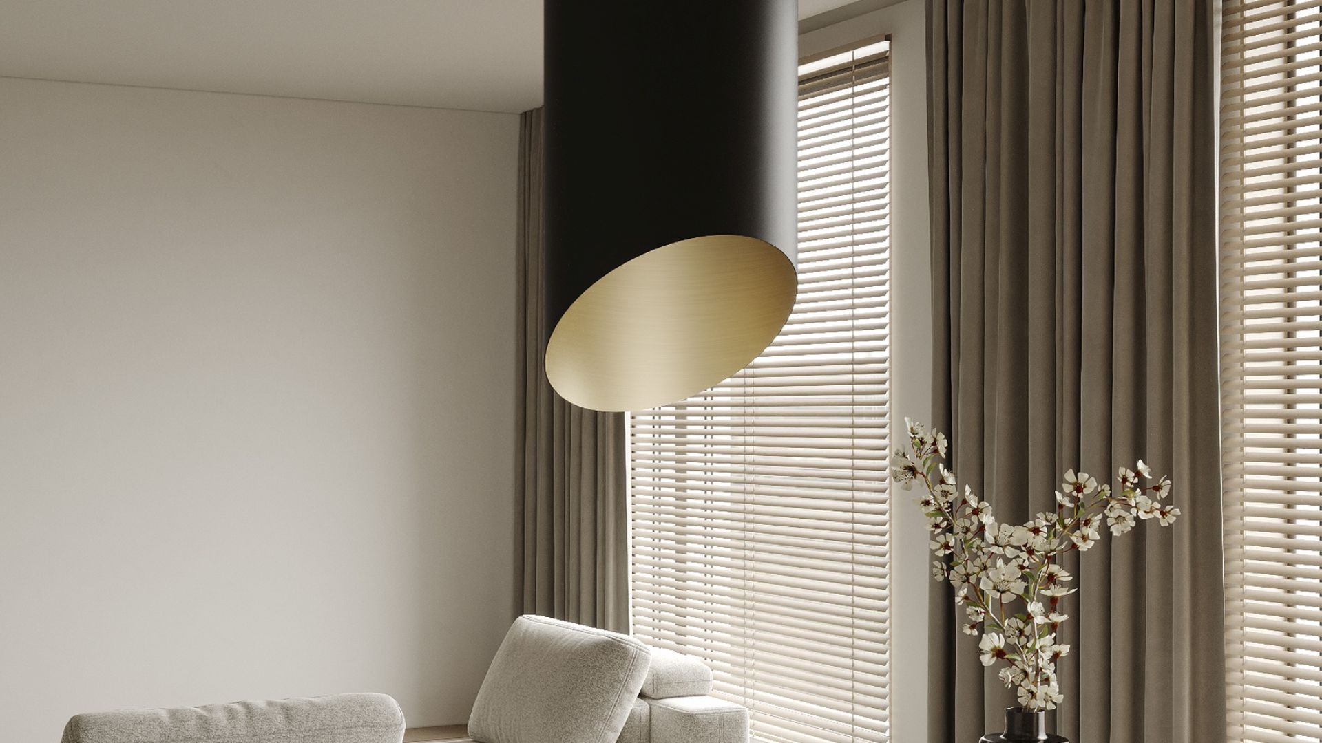 Erdvinis gartraukis Hiro Color Black-Gold - Juoda matinė/Aukso - Wizualizacja 5