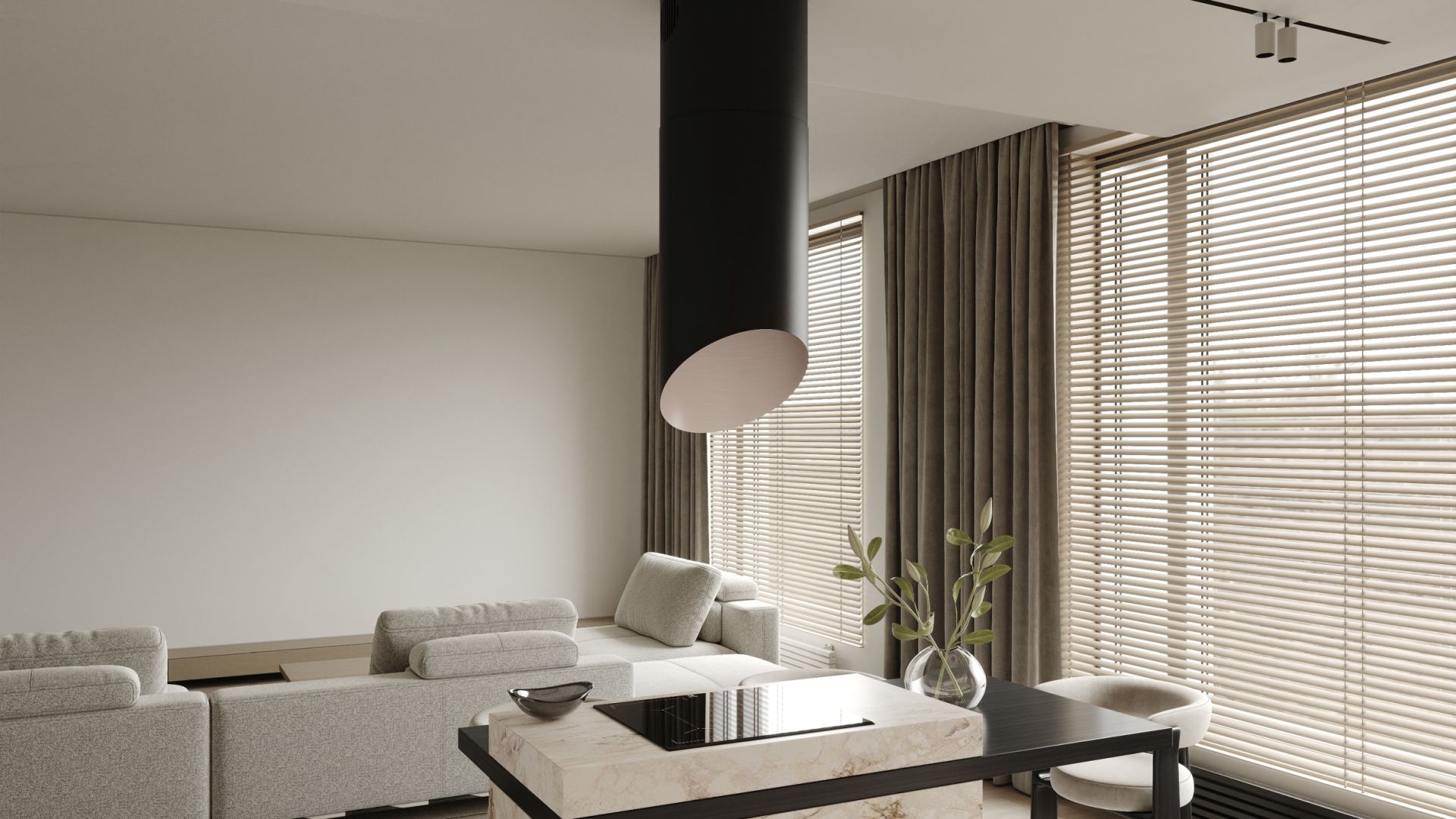 Erdvinis gartraukis Hiro Color Black-Kashmir - Juoda matinė/Kašmyro - Wizualizacja 3