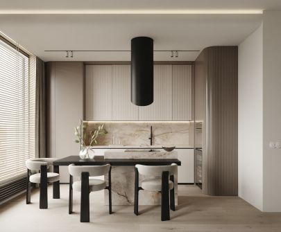 Erdvinis gartraukis Hiro Color Black-Kashmir - Juoda matinė/Kašmyro - 40 cm - Wizualizacja